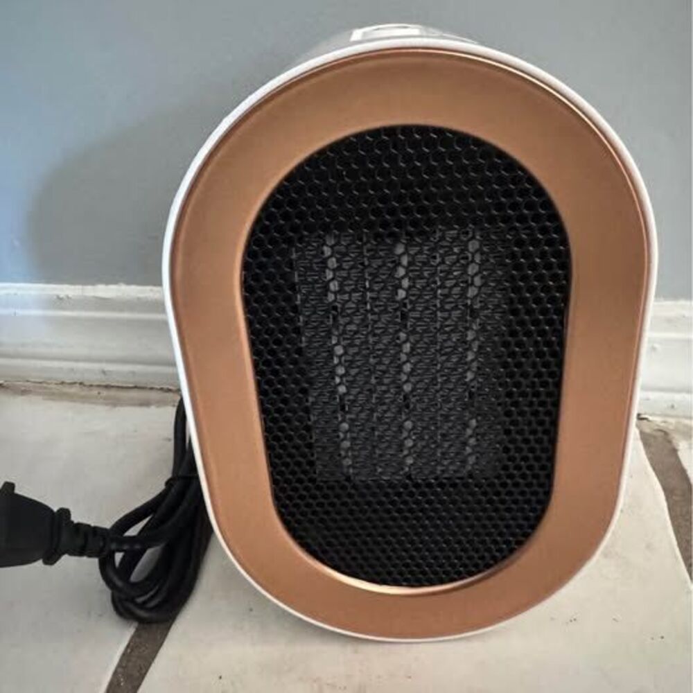 White Personal Desktop Bedroom Electric Space Heater
